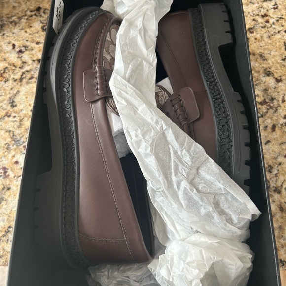 NIB Mens Coach Brown Cooper Loafer Size 9.5 - Picture 1 of 9